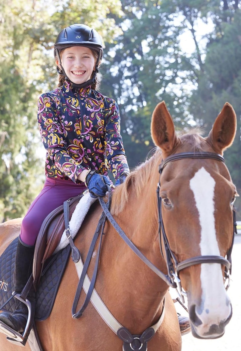 Kerrits Kids Summer Ride Ice Fil Long Sleeve Shirt - Print - Image 2